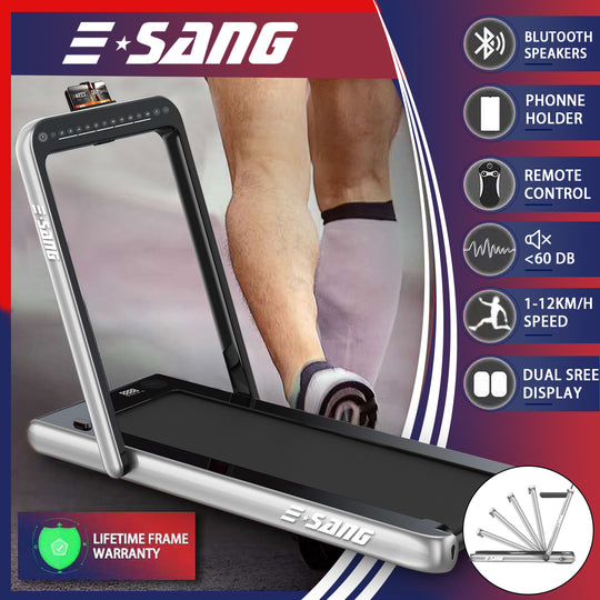 2 in 1 Slim Line Electric Treadmill