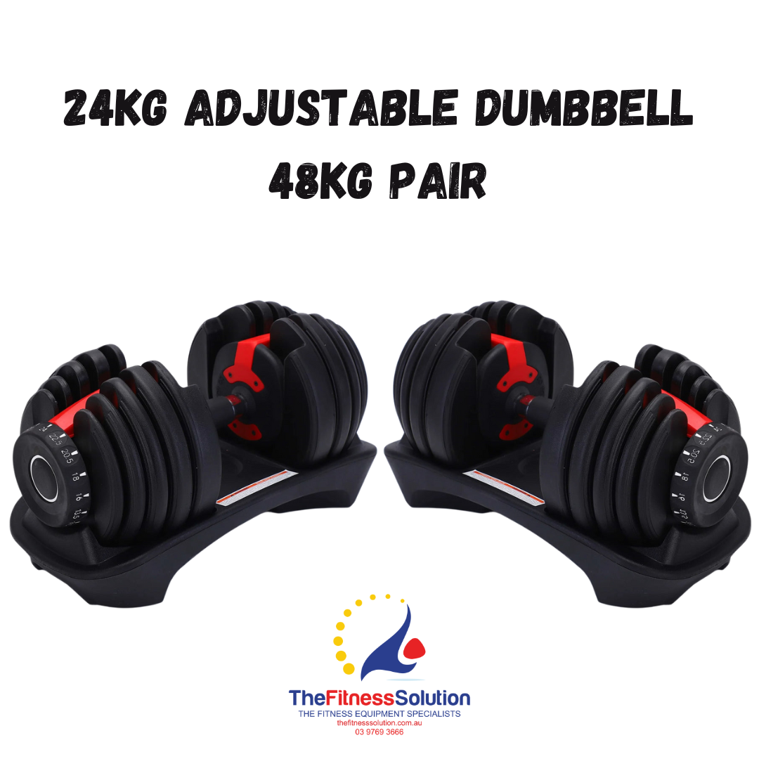24kg Adjustable Dumbbell (48 kg Pair)