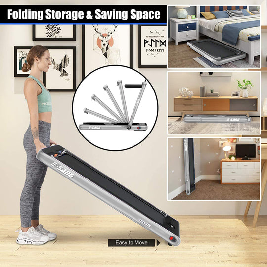 2 in 1 Slim Line Electric Treadmill