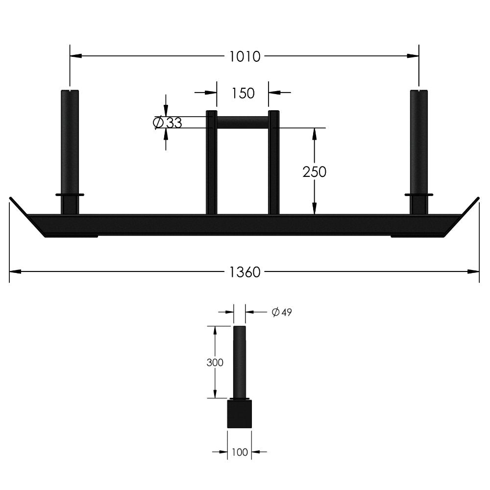 ABC Farmers Walk Handles - Top Load - Pair