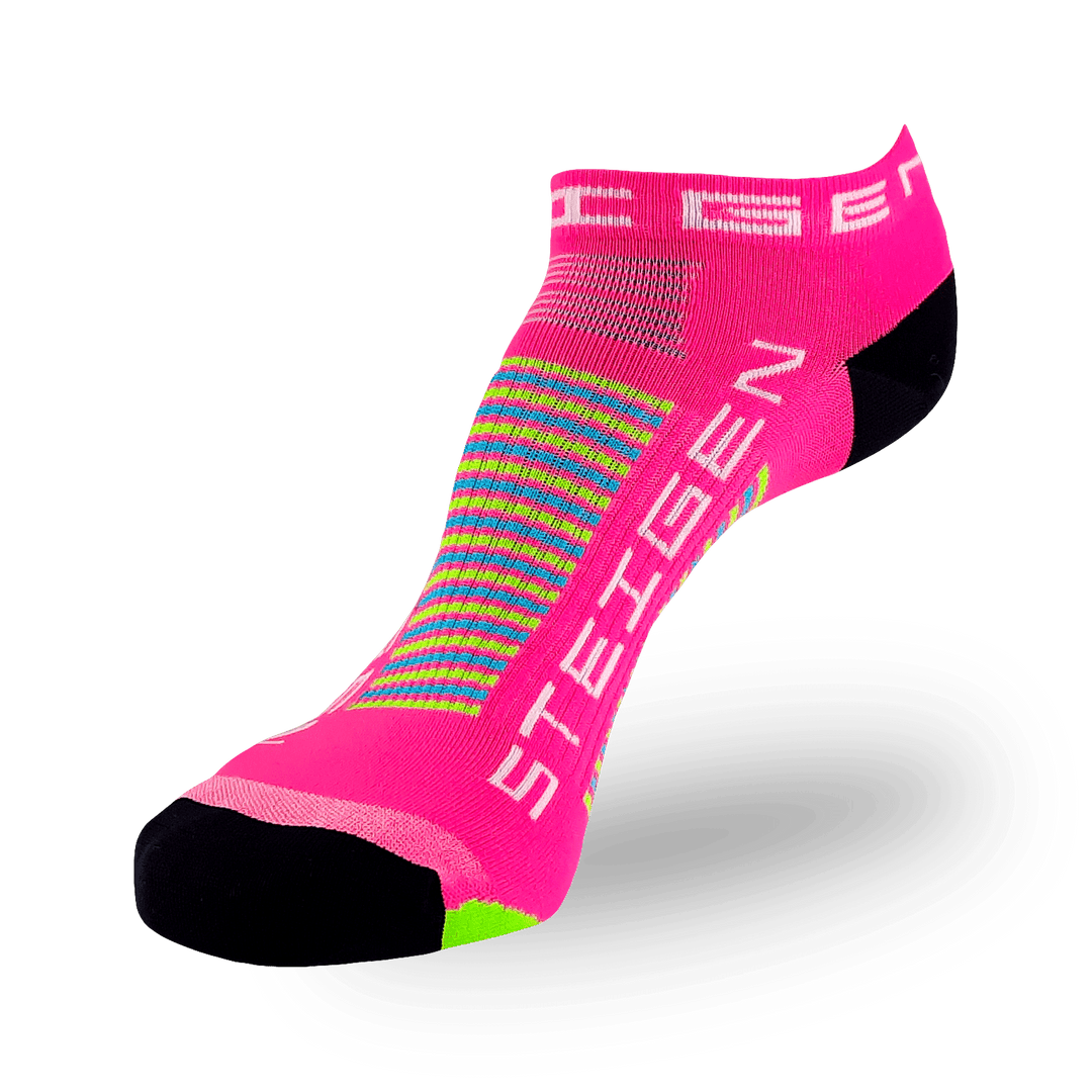 PINK TUTTI FRUTTI RUNNING SOCKS ZERO LENGTH