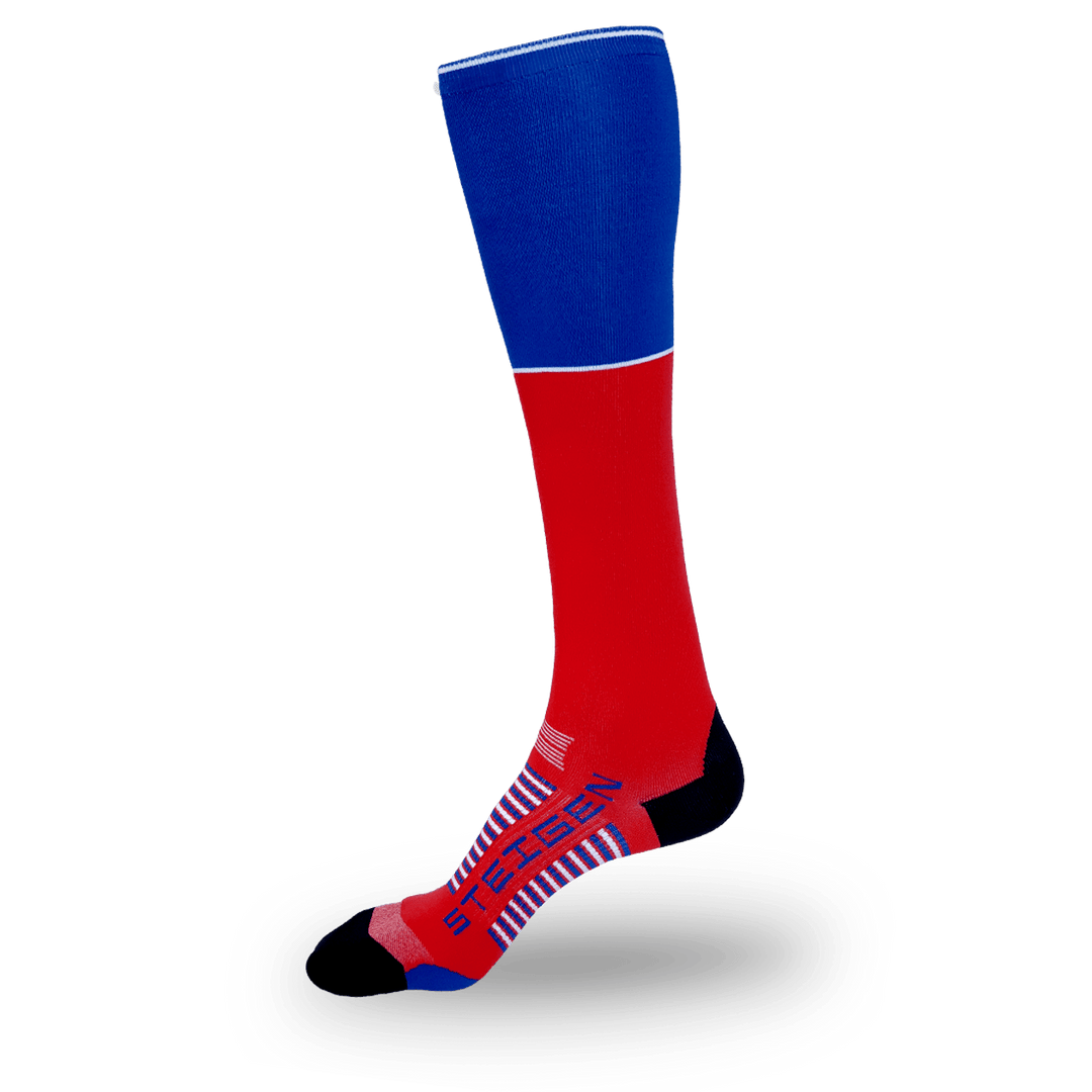 RED RUNNING SOCKS FULL LENGTH