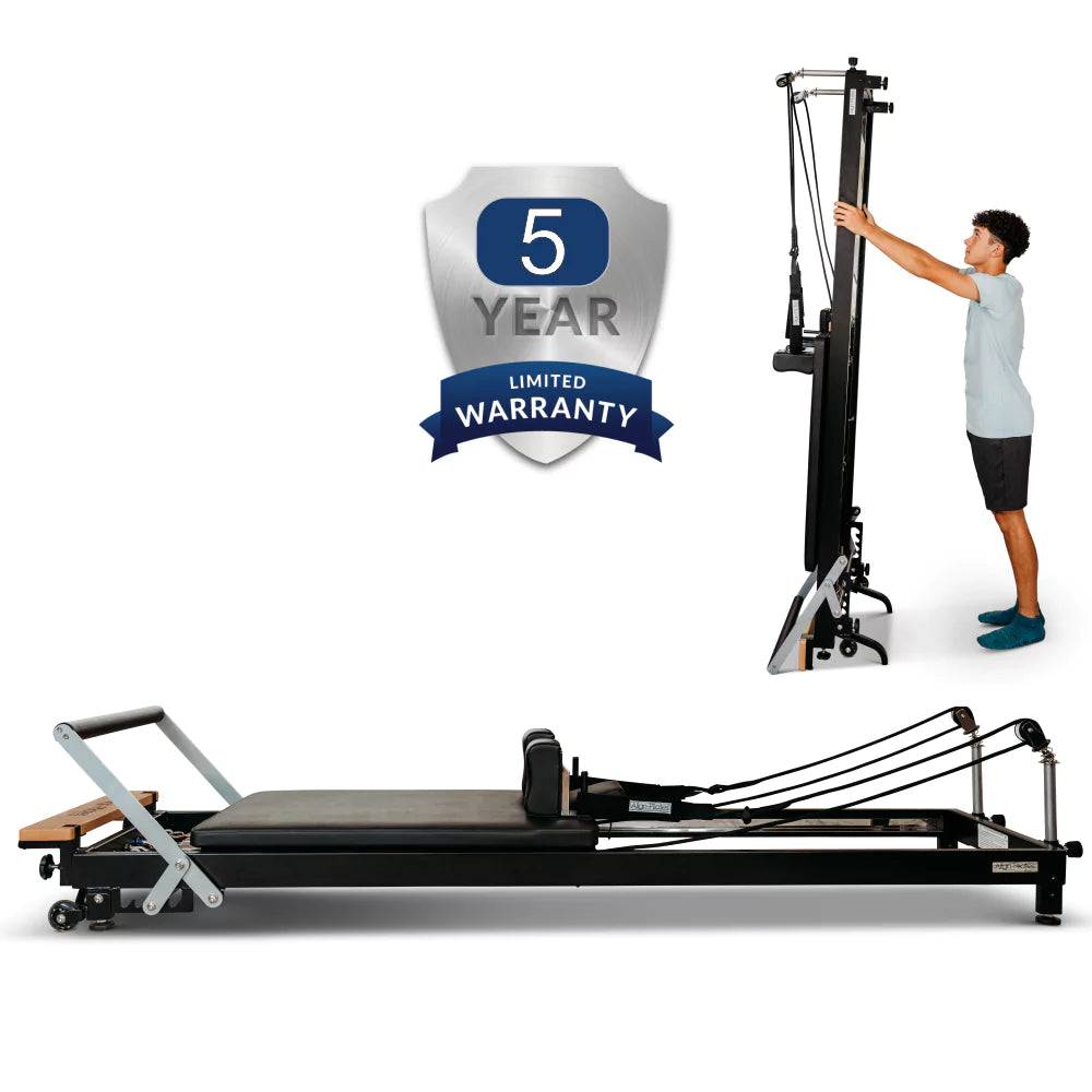 Foldable Pilates Reformer Machine | Sturdy, Space-Saving | Home Fitness  Equipment