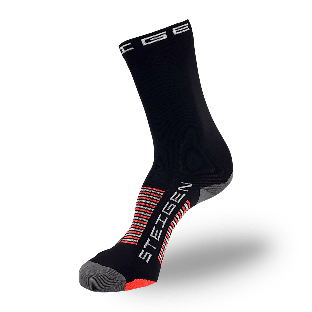 BLACK RUNNING SOCKS ¾ LENGTH