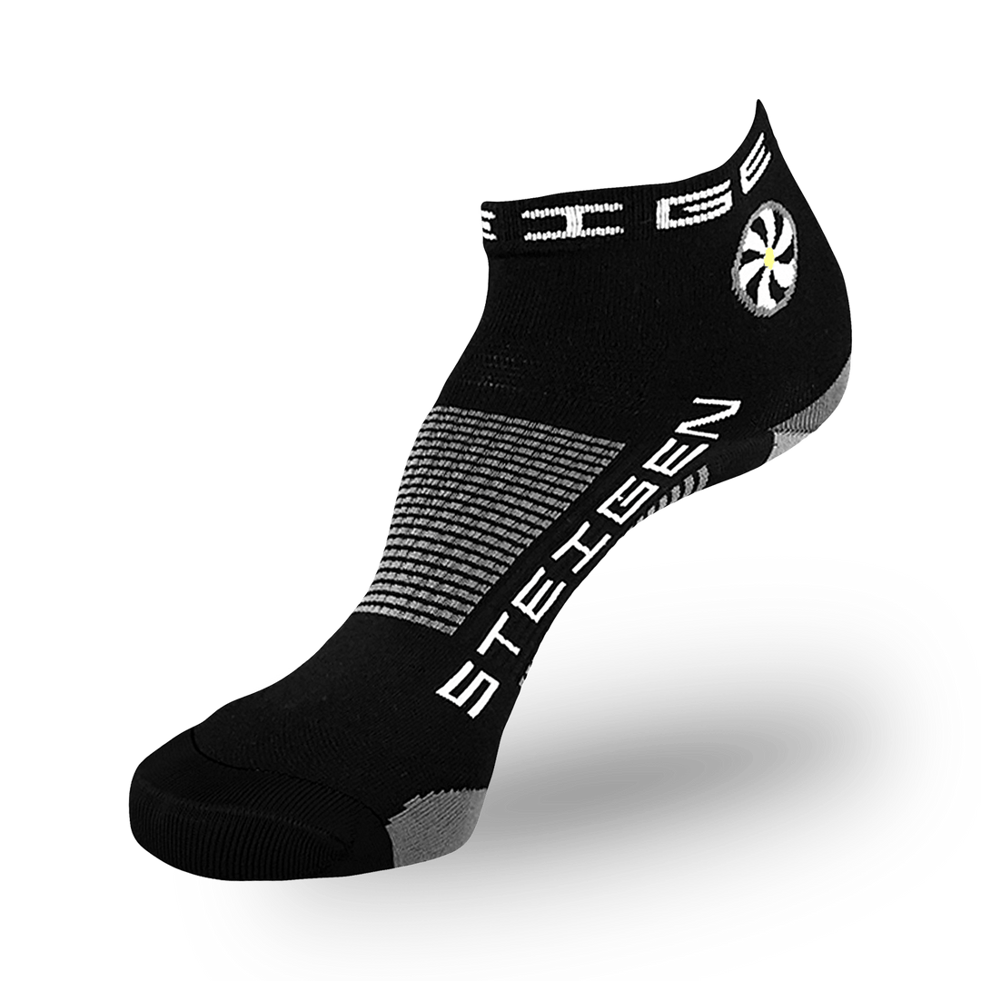 BLACK RUNNING SOCKS ¼ LENGTH