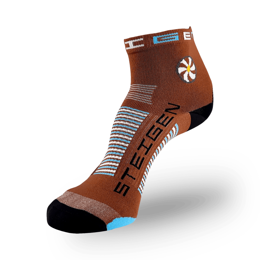 BROWN RUNNING SOCKS ¼ LENGTH