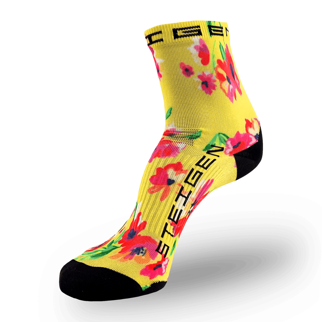 SPRING FLORAL RUNNING SOCKS ½ LENGTH