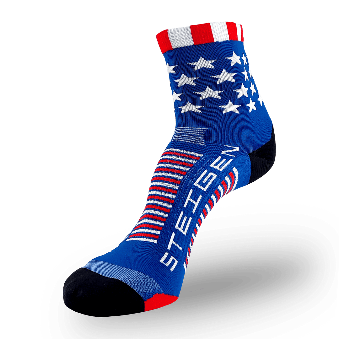 STARS AND STRIPES RUNNING SOCKS ½ LENGTH