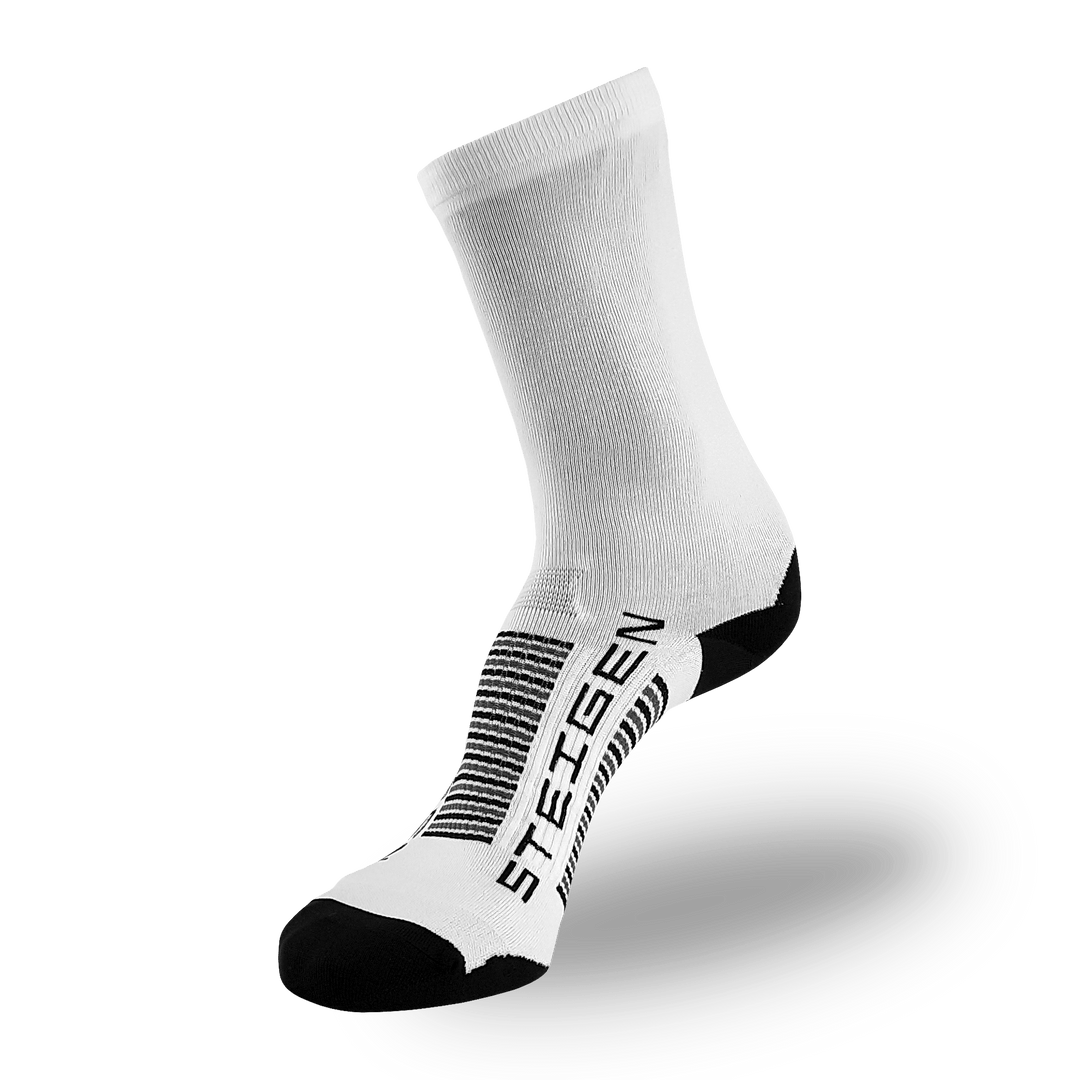 PLAIN WHITE RUNNING SOCKS ¾ LENGTH