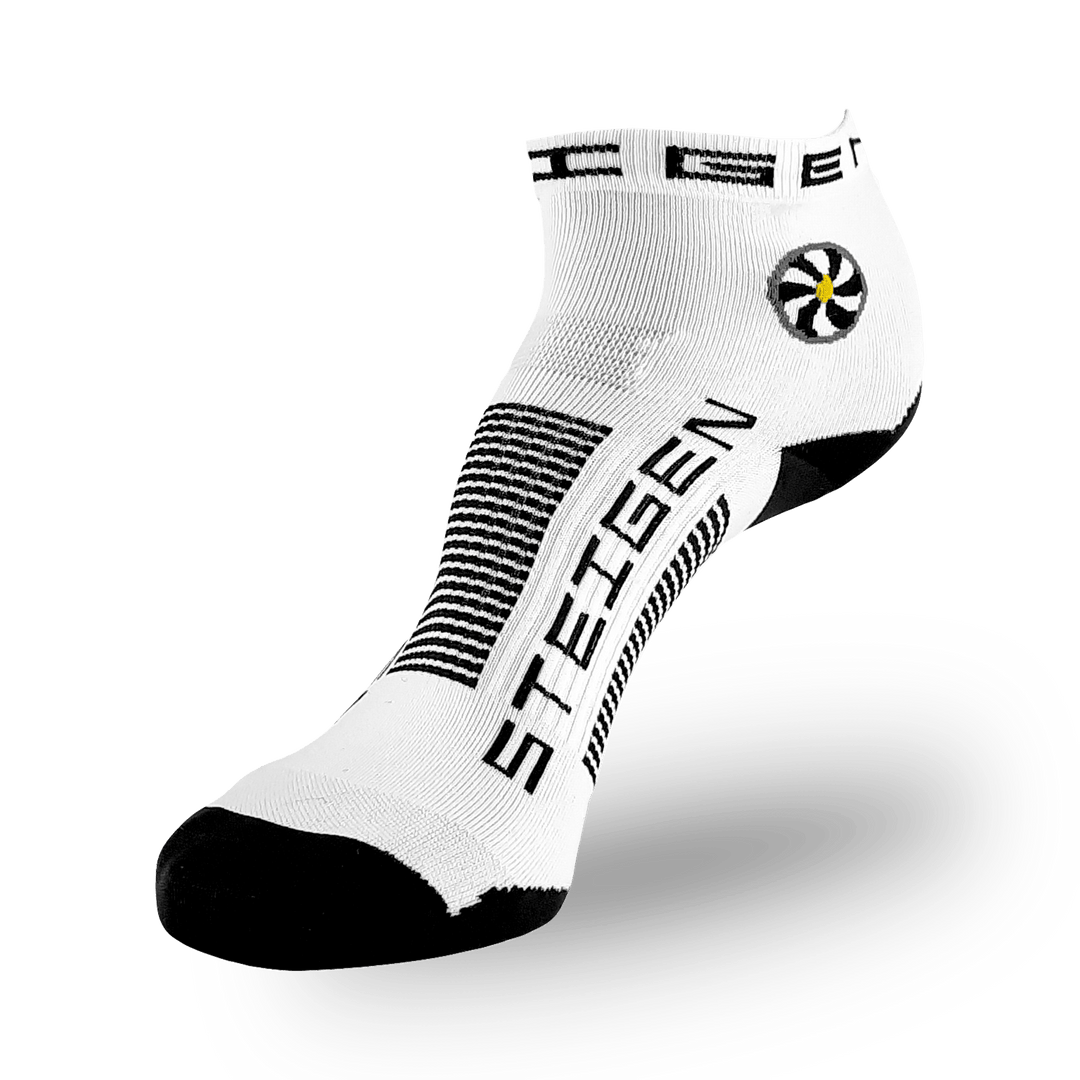 WHITE RUNNING SOCKS ¼ LENGTH