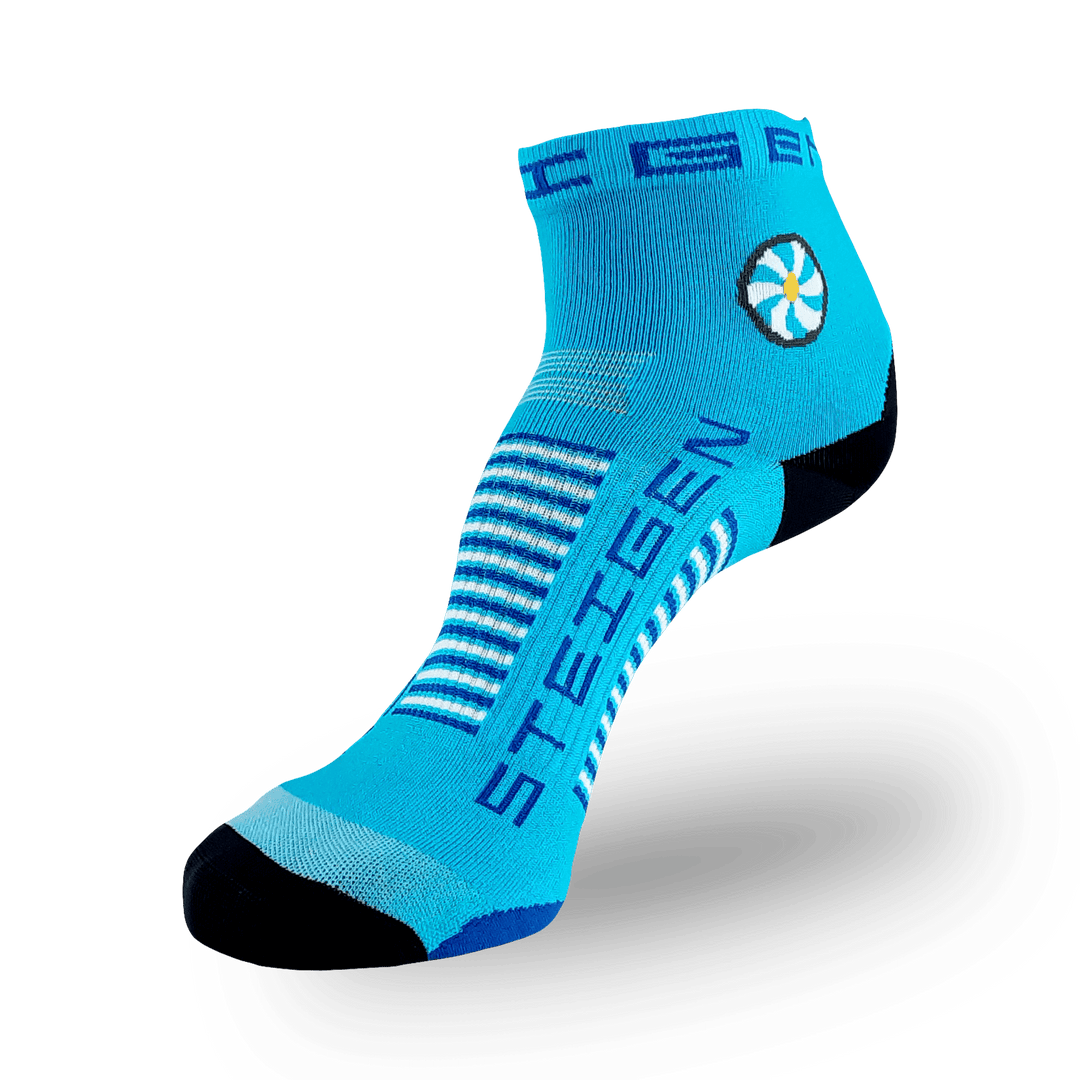 BREEZY BLUE RUNNING SOCKS ¼ LENGTH